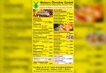 Grillen, Fisch und Feinkost: Neue Angebote bei der Webers &Ouml;lm&uuml;hle in Orschweier