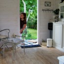 Blick ins Gartenhaus