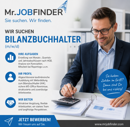 Bilanzbuchhalter (m/w/d) im Raum Rastatt gesucht!