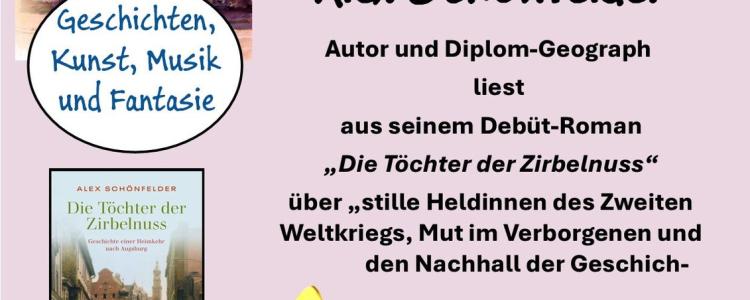 Blaue Stunde: Alex Sch&ouml;nfelder liest aus &bdquo;Die T&ouml;chter der Zirbelnuss&ldquo; im Klauskirchl Achern